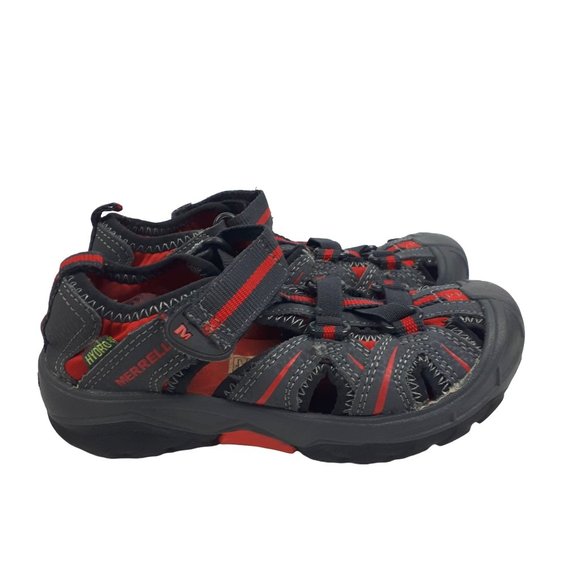 MERRELL Hydro Water Sandal Gray & Red Toddler Boys Size 11 M - Picture 2 of 12